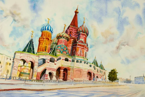 Kremlin Cathédrale Basilic Sur Place Rouge Russie Principale Attraction Touristique — Photo