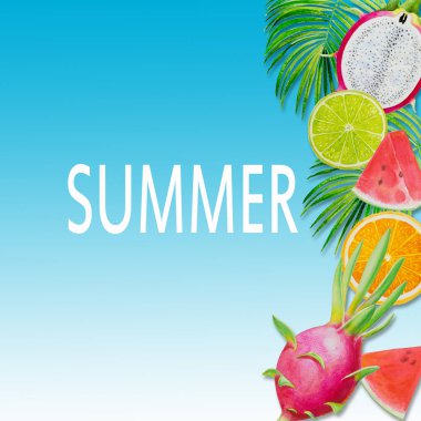 Yaz tatili, Resim meyve