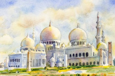 Şeyh Zayed Ulu Cami Abu Dabi, Birleşik Arap Emirlikleri.
