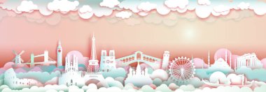 Gondora tekne ile Seyahat Avrupa ünlü yerler.