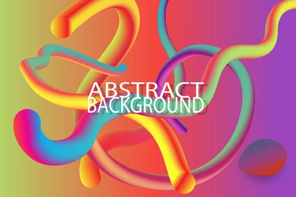 Modern abstract background colorful organic form with gradient. — ストック写真