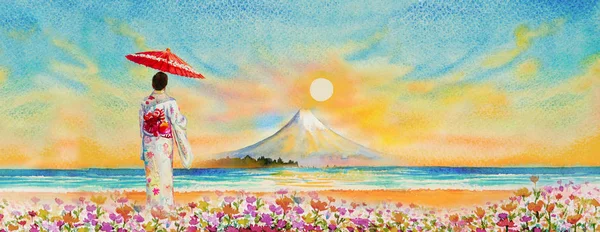 富士山の旅｜富士山. — ストック写真