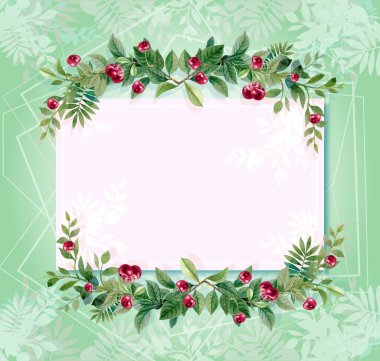 Tebrikler için düğün davetiyesi şablonu, iş kartı modern tasarım, düğün kartı için suluboya yaprak deseni, davetiye kartı, şablon, broşür, el ilanı, olay broşürü.