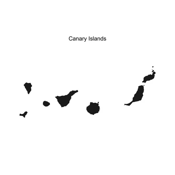 加那利群岛的概要地图 矢量插图 — 图库矢量图片