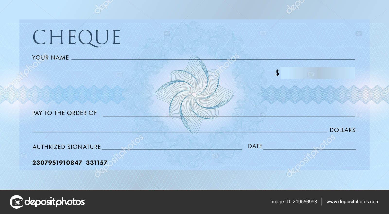 Check Template Chequebook Template Blank Blue Business Bank Cheque Intended For Blank Cheque Template Uk