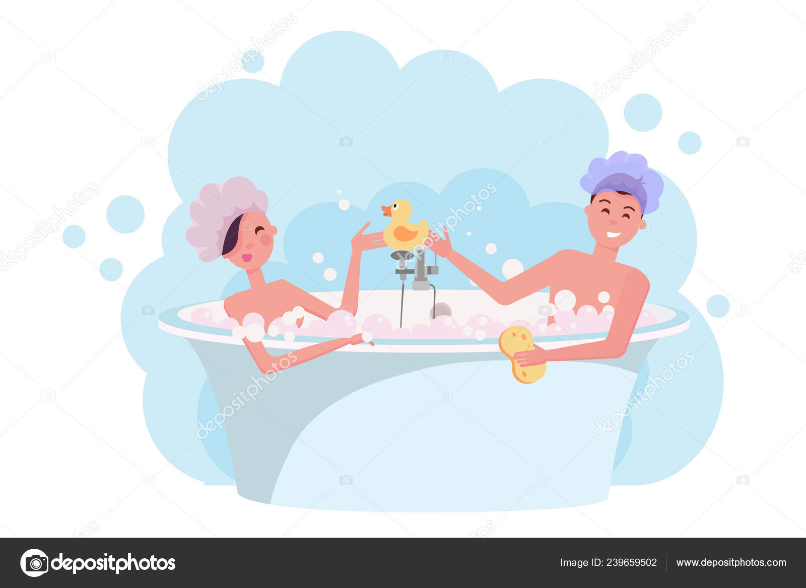 Bubble bath fun
