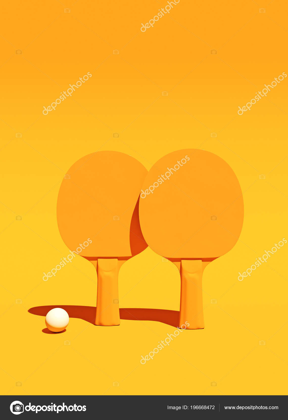 Two Table Tennis Ping Pong Rackets Ball Tournament Poster Design ...