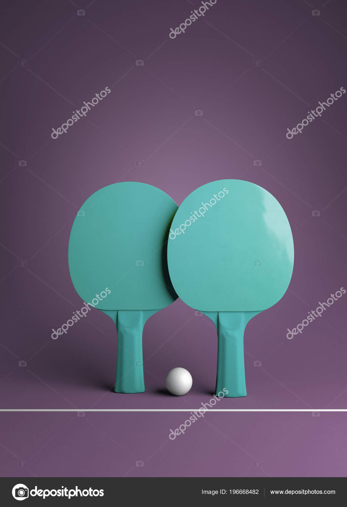 Two Table Tennis Ping Pong Rackets Ball Tournament Poster Design ...