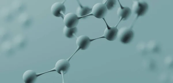 3D illustration. atom connection concept. Abstrack background. Science Wallpaper screensaver