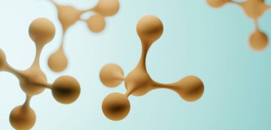 3D çizim. Atom bağlantı kavramı. Abstrack arka plan. Bilim duvar kağıdı ekran koruyucu