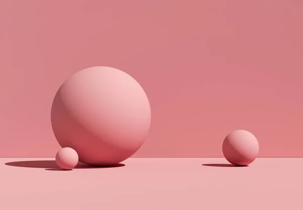 3D çizim geometrik topları. Arka plan. Mockup.