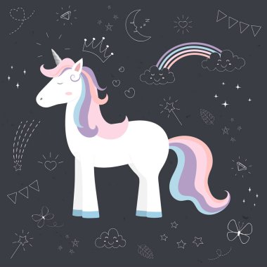 Şirin Tekboynuzlu prenses, sihirli yaratık.