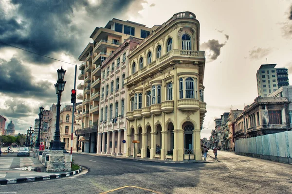 Vista Del Edificio Colonial Havaba — Foto de Stock