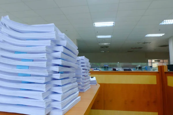 Paper Stack Documents Desk — Stock Photo, Image