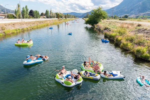 Penticton British Columbia Kanada September 2019 Syn Människor Som Flyter — Stockfoto