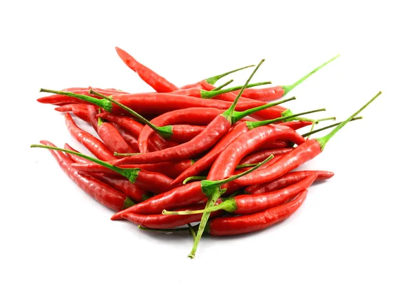 Röd Paprika Isolerad Vit Bakgrund — Stockfoto