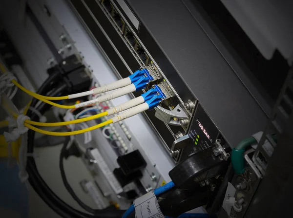 Fiber Optic Network Server — Stock Photo, Image