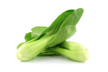 Çin lahanası (Çince lahana) üzerinde beyaz izole