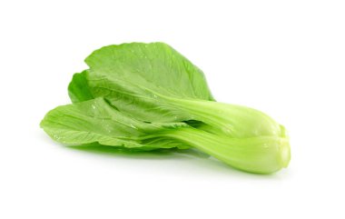 Çin lahanası (Çince lahana) üzerinde beyaz izole