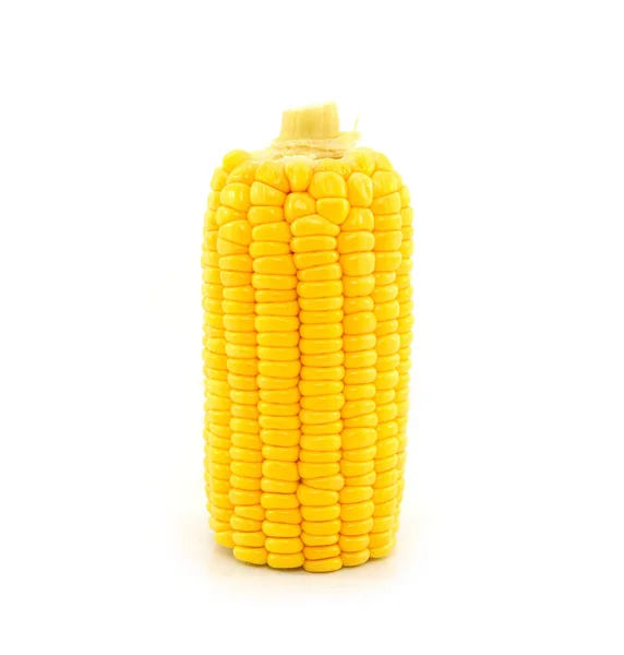 Kukurydza Odizolowana Białym Tle Obraz Stockowy