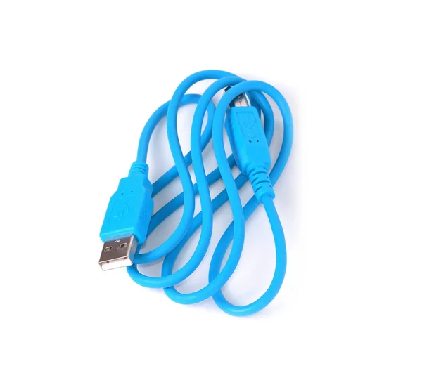 Usb Cable Plug Isolated White Background — Stock Photo, Image
