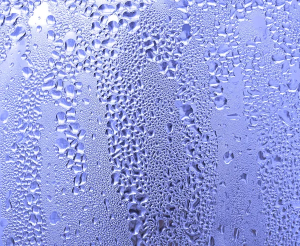 Vatten Droppar Bakgrund Med Stora Och Små Droppar — Stockfoto