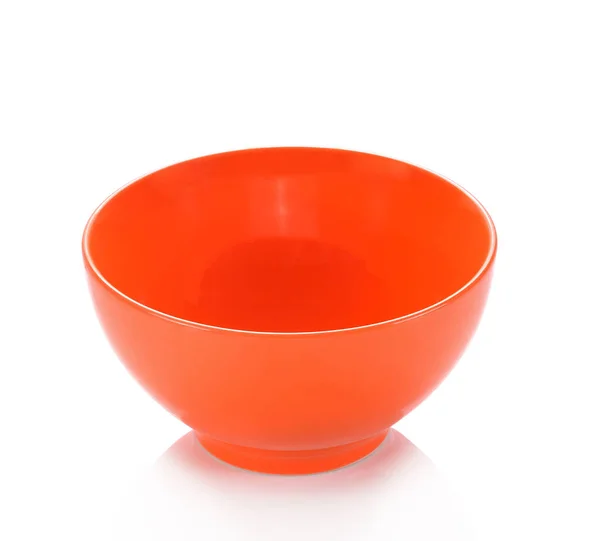Fehér Háttér Orange Bowl — Stock Fotó