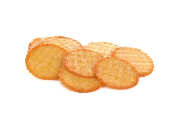 Koekjes Witte Achtergrond — Stockfoto