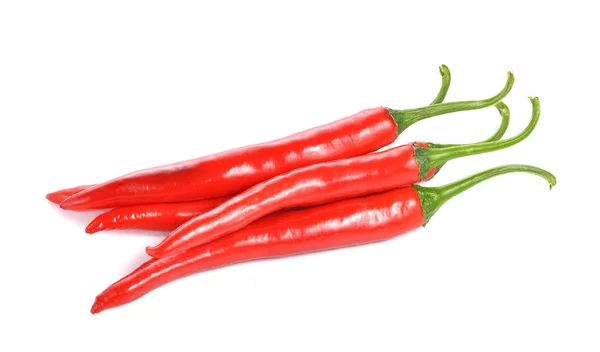 Chilipfeffer Isoliert Auf Weißem Hintergrund — Stockfoto