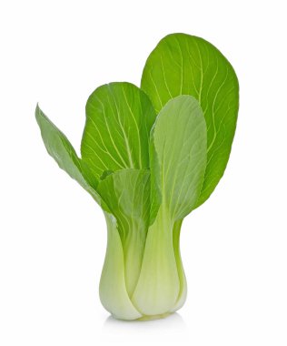 Çin lahanası (Çince lahana) üzerinde beyaz izole