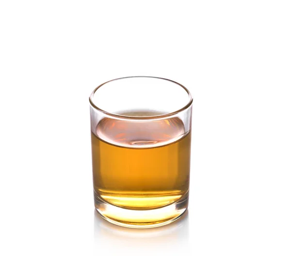 Glass Scotch Whiskey Isolated White Background — Stock Photo, Image