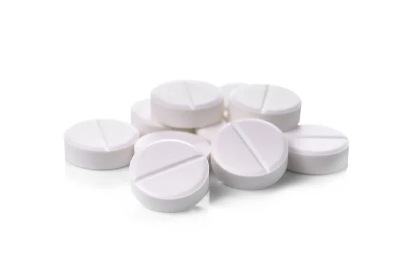 Beyaz arka planda beyaz haplar