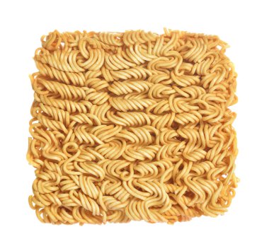 Beyaz arka plan üzerinde izole Asya ramen anlık erişte