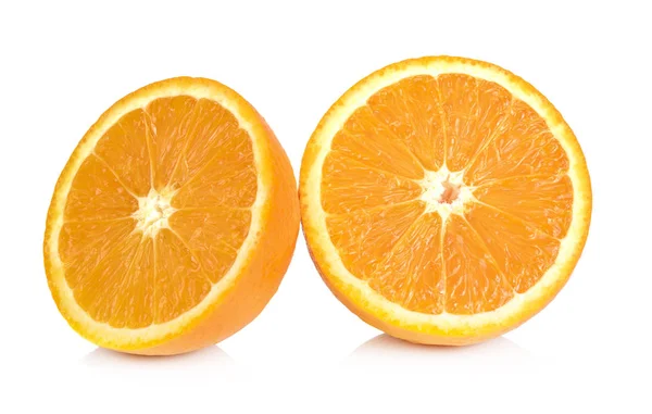 Orangene Früchte Isoliert Auf Weißem Hintergrund — Stockfoto