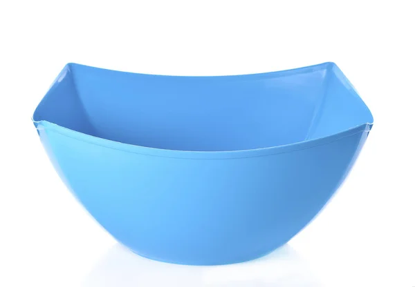 Empty Plastic Bowl Isolated White Background — Stock Photo, Image