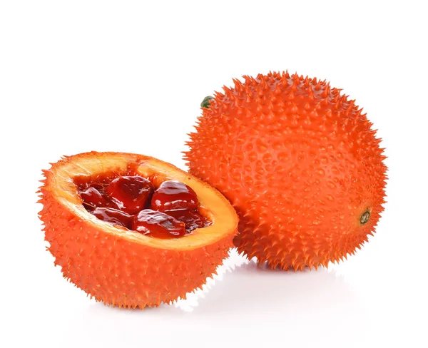 GAC meyve, portakal renkli bitkisel besinlerde Asya, gac meyve co tipik