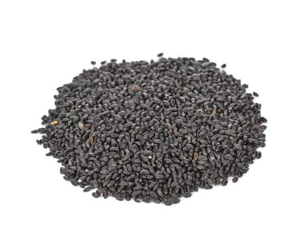 Sušené byliny, semena bazalky, thajskou bazalkou semena, Ocimum basilicum — Stock fotografie