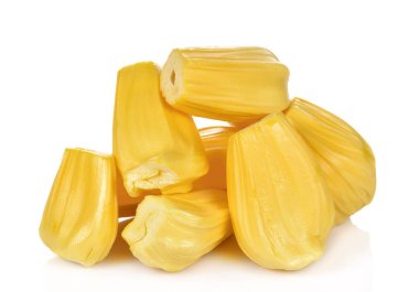 Beyaz arkaplanda Jackfruit izole
