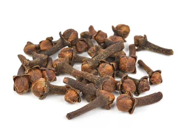 Spice cloves on white background — Stock Photo, Image