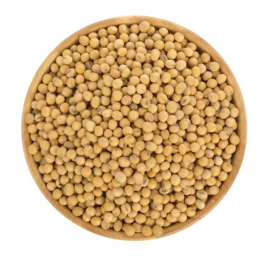 Soya fasulyesi beyaz arkaplanda izole