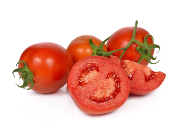 Tomate isolée sur fond blanc — Photo