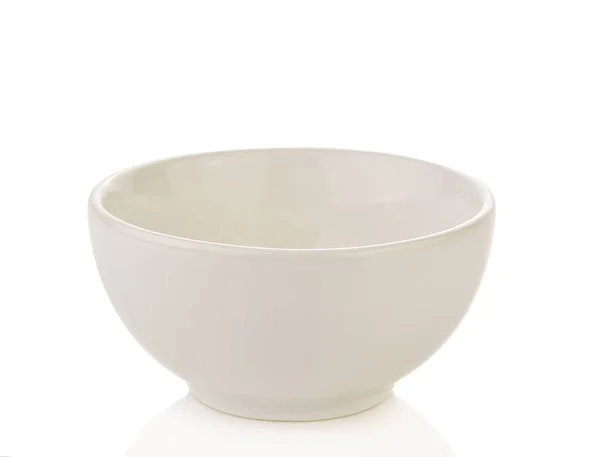 White bowl on white background — Stock Photo, Image