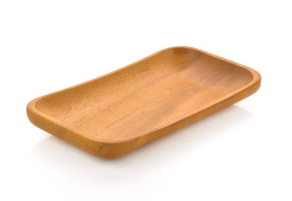 Beyaz zemin üzerinde ahşap plaka