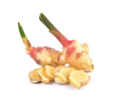 Beyaz arka planda izole edilmiş taze kızıl