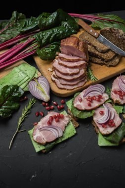 kara tahta üzerinde et