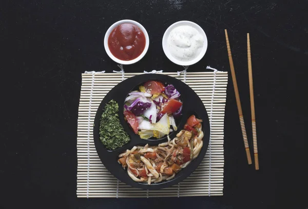 Comida Asiática Comida Japonesa Palos —  Fotos de Stock