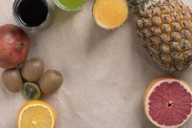 kivi suyu, greyfurt ve nar diyet yaşam tarzı, en iyi görünüm için