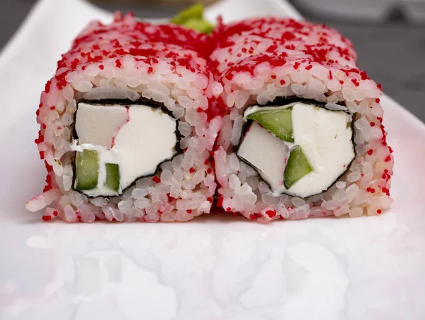 Zbliżenie Smacznego Sushi — Zdjęcie stockowe