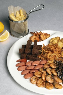 Bira için büyük bir aperatif seti