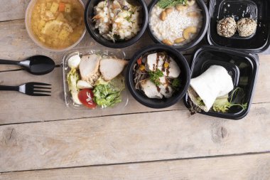 Dengeli diyet. Yiyecek konteynırlarında uygun besin